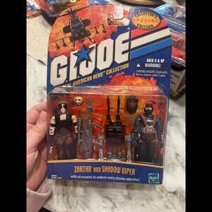 GI Joe Zartan and Shadow Viper The Real American Hero Collection 2001‎ Hasbro